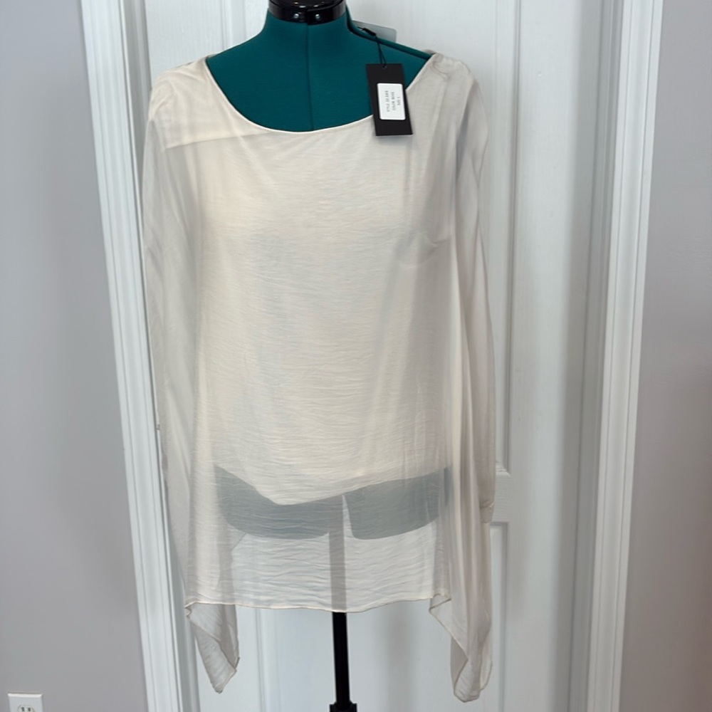 Elegant White Sheer Women's Top